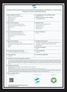 Certificates